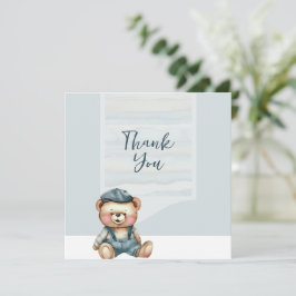 Tarjeta de agradecimiento al Oso Casual Charming