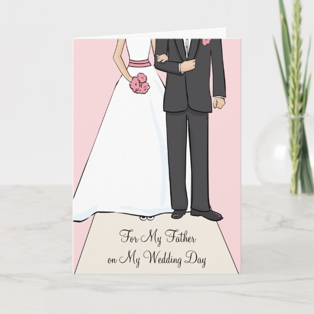 Tarjeta de agradecimiento al padre de la novia (Anverso)