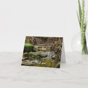 Tarjeta de agradecimiento al paisaje de la crema d