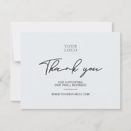 Tarjeta de agradecimiento al paquete de negocios d