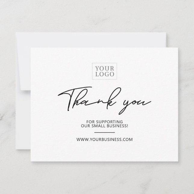 Tarjeta de agradecimiento al paquete de negocios d (Anverso)