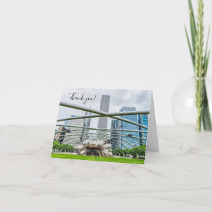 Tarjeta de agradecimiento al Pavilion de Chicago P