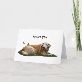 Tarjeta de agradecimiento al perro de raza mixta L