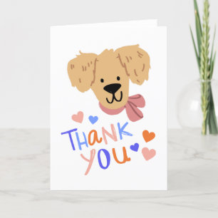 Tarjeta de agradecimiento al perro, tarjeta de agr