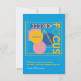 Tarjeta de agradecimiento al personal del día labo