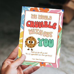 Tarjeta de agradecimiento al personal del equipo d