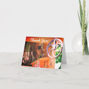 Tarjeta de agradecimiento al Personalizable Siamés