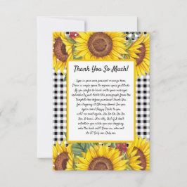 Tarjeta de agradecimiento al personalizado - Black