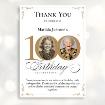 Tarjeta de agradecimiento al Personalizado de oro