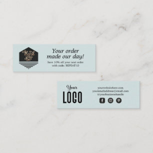 Tarjeta de agradecimiento al Personalizado de scri