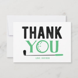 Tarjeta de agradecimiento al personalizado Golf