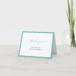 Tarjeta de agradecimiento al Personalizado Turques