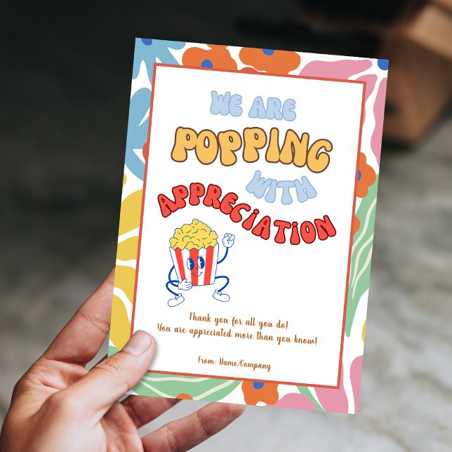 Tarjeta de agradecimiento al profesor de divertida (Fun Teacher Volunteer Colleague Thank You Card)