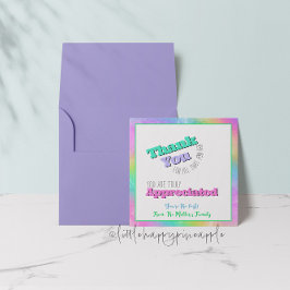 Tarjeta de agradecimiento al profesor/personal