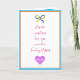 Tarjeta de agradecimiento al profesor Super Hero