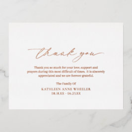 Tarjeta de agradecimiento al tradicional Relieve m