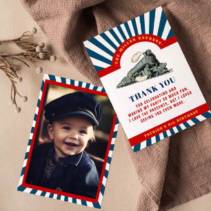 Tarjeta de agradecimiento al tren Choo choo Train