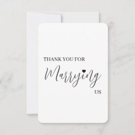 Tarjeta de agradecimiento al vendedor boda - Funci