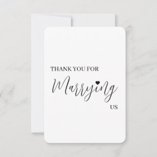 Tarjeta de agradecimiento al vendedor boda - Funci