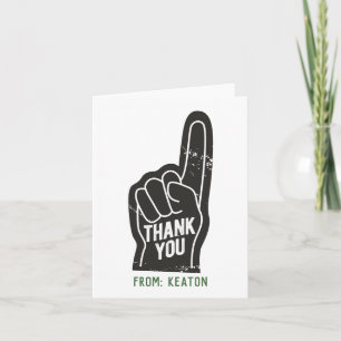 Tarjeta de agradecimiento al ventilador número 1 d