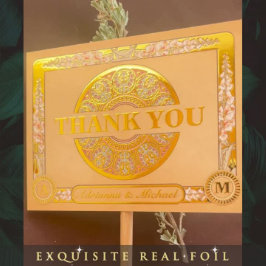 Tarjeta de agradecimiento al verdadero Boda del Re