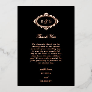 Tarjeta de agradecimiento al verdadero Rosa Reliev