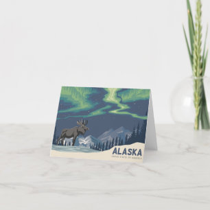 Tarjeta De Agradecimiento Alaska con Moose