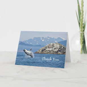 Tarjeta De Agradecimiento Alaska Humpback Whale Wildlife Photo