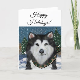 Tarjeta De Agradecimiento Alaskan Malamute