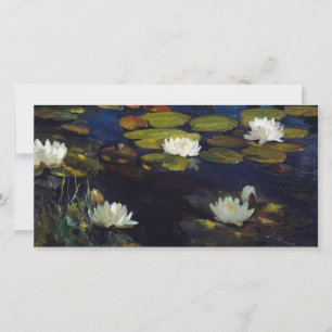 Tarjeta De Agradecimiento Albert Edelfelt - Water Lilies, Estudio