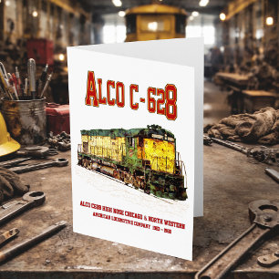 Tarjeta De Agradecimiento Alco C-628 alias Alco Century 628 Locomotora Diese