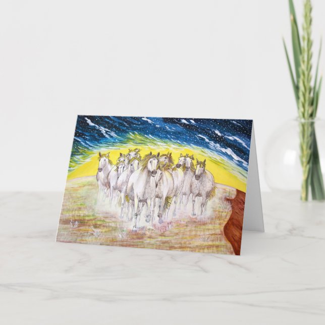 Tarjeta De Agradecimiento Alcohol del mustango (Anverso)