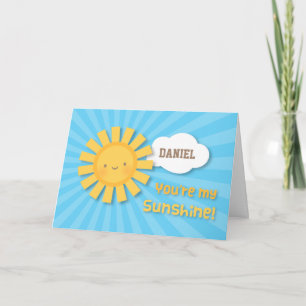 Tarjeta De Agradecimiento Alegre y brillante eres mi saludo del sol