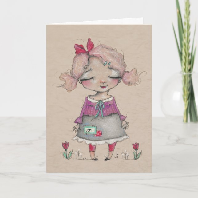 Tarjeta De Agradecimiento Alegría - Cosas que le dicen a tus hijos cartas (Anverso)