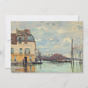 Tarjeta De Agradecimiento Alfred Sisley - Inundación en Port-Marly 1872