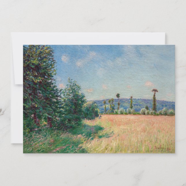 Tarjeta De Agradecimiento Alfred Sisley - Los saharauis se reúnen en el sol  (Anverso)