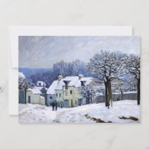 Tarjeta De Agradecimiento Alfred Sisley - Place Chenil en Marly, efecto de n