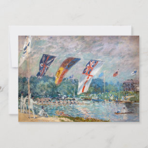 Tarjeta De Agradecimiento Alfred Sisley - Regata en Molesey