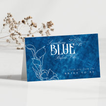 Algo Azul Antes De Hacer Line Floral Gracias