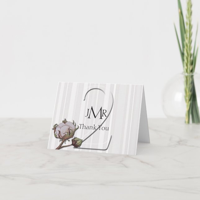 Tarjeta De Agradecimiento Algodón a la huelga 2º aniversario Gracias (Anverso)