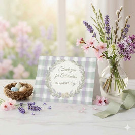 Tarjeta De Agradecimiento Algún Conejito Cumple 1 Primer Cumpleaños