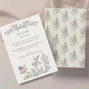 Tarjeta De Agradecimiento Algunos BUNNY están cumpliendo un cumpleaños de ca