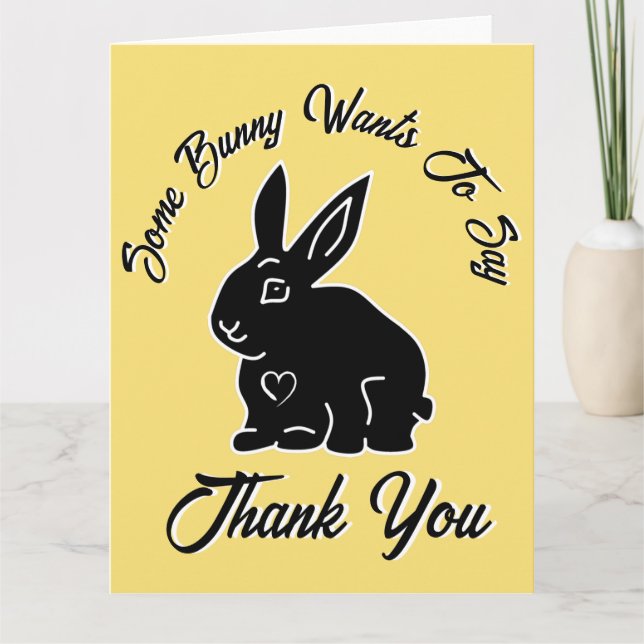 Tarjeta De Agradecimiento Algunos conejitos quieren decir gracias Macaroon A (Anverso)