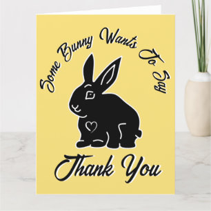 Tarjeta De Agradecimiento Algunos conejitos quieren decir gracias Macaroon A