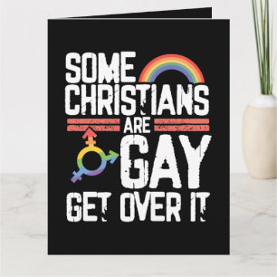 Tarjeta De Agradecimiento Algunos cristianos son gays, superalo