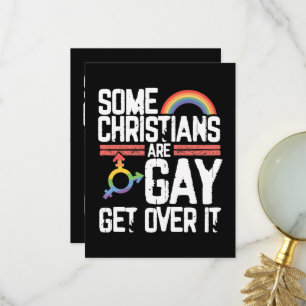 Tarjeta De Agradecimiento Algunos cristianos son gays, supéralo