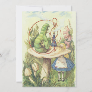 Tarjeta De Agradecimiento Alice se reúne con la oruga