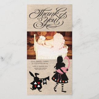 Tarjeta De Agradecimiento Alicia en el país de las maravillas le agradece