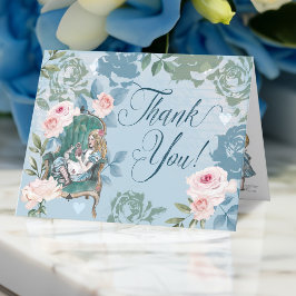 Tarjeta De Agradecimiento Alicia Vintage En Personajes De Historia Faria De 