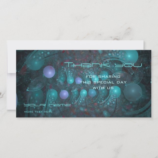 Tarjeta De Agradecimiento Alien Skin 001 (Anverso)